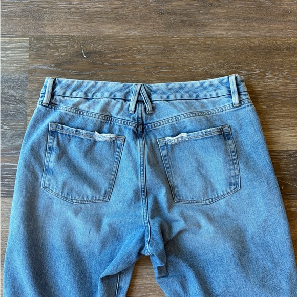 Good American THE WEEKENDER JEAN GGHNF235T Blue864 high rise loose leg sz 14/32 - Picture 9 of 11